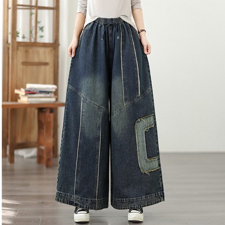 广州新塘直筒牛仔裤女士2026新款阔腿裙裤流行爆款梧桐裤妈妈裤子,女装/女士精品,休闲裤,淘宝优惠券,粉丝福利购,淘宝优惠卷