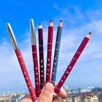 5支白雪公主唇线笔眉笔眼线笔防水不脱色持久易上色防汗不晕染画