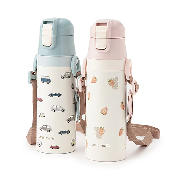 现货 日本正品代购petit main水壶保温杯儿童幼儿园成人