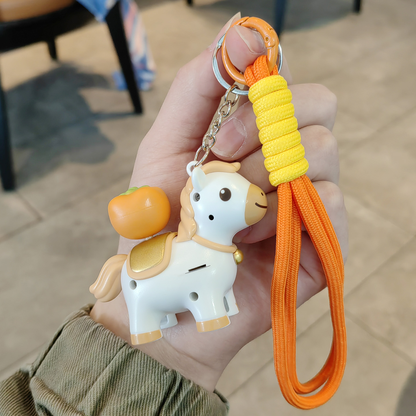 可爱转转小马钥匙扣卡通新年小礼物生肖马挂件书包挂饰汽车小饰品