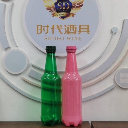 5升网红大瓶子大容量空桶不含酒不含膜带瓶盖绿色粉色巨无霸PET桶