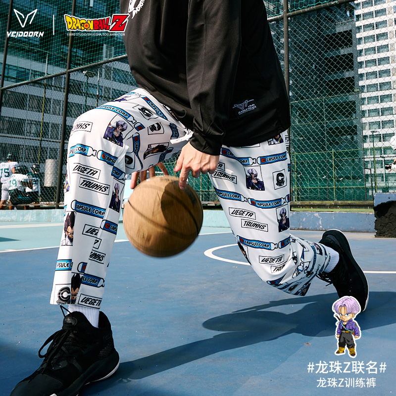 维动龙珠Z联名花裤子九分男
