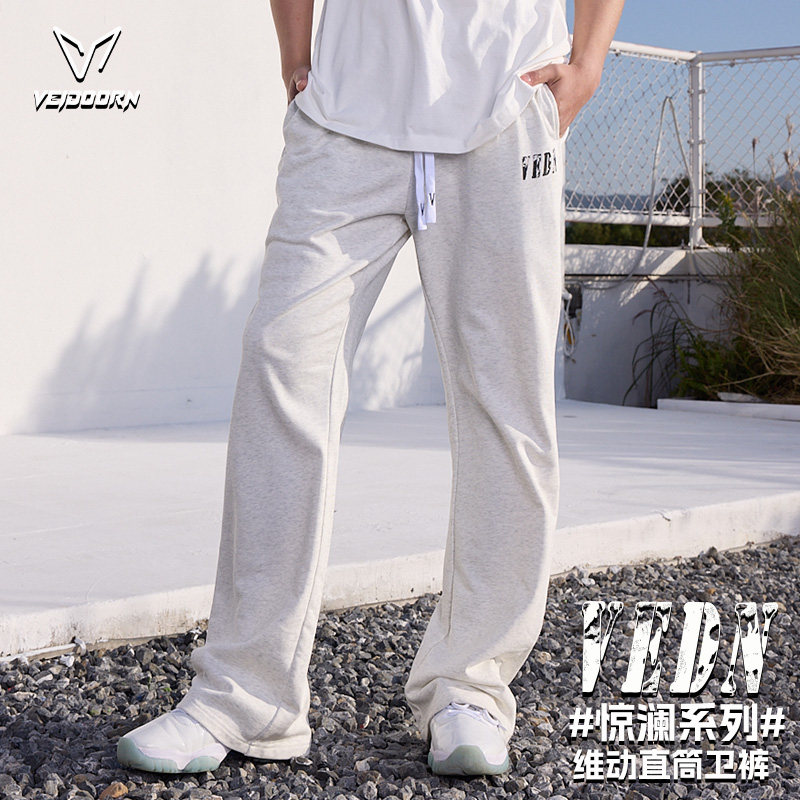 维动长裤惊澜运动裤子男春季美式跑步宽松篮球直筒卫裤儿童青少年图片