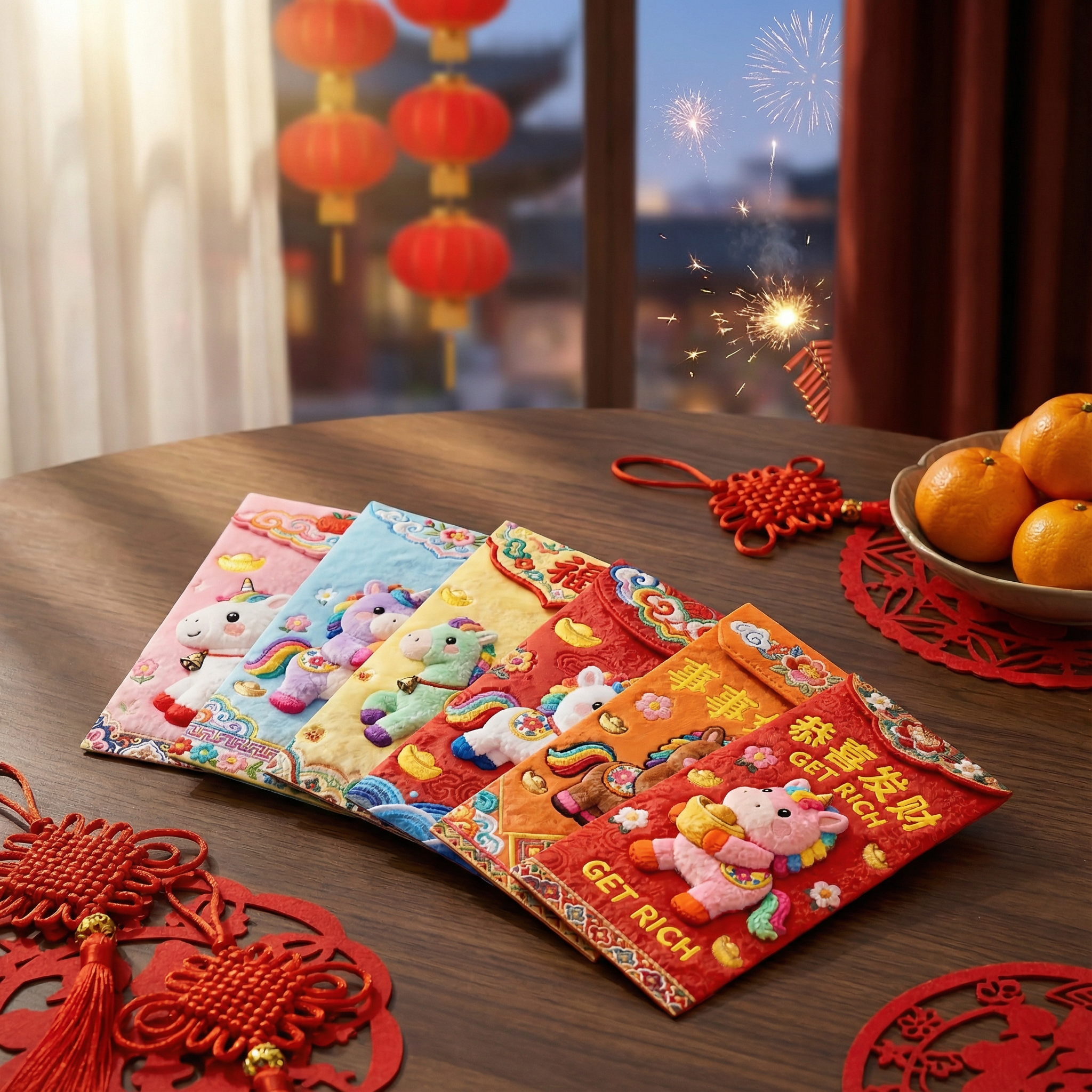 2025新款马年5D立体打印小马红包