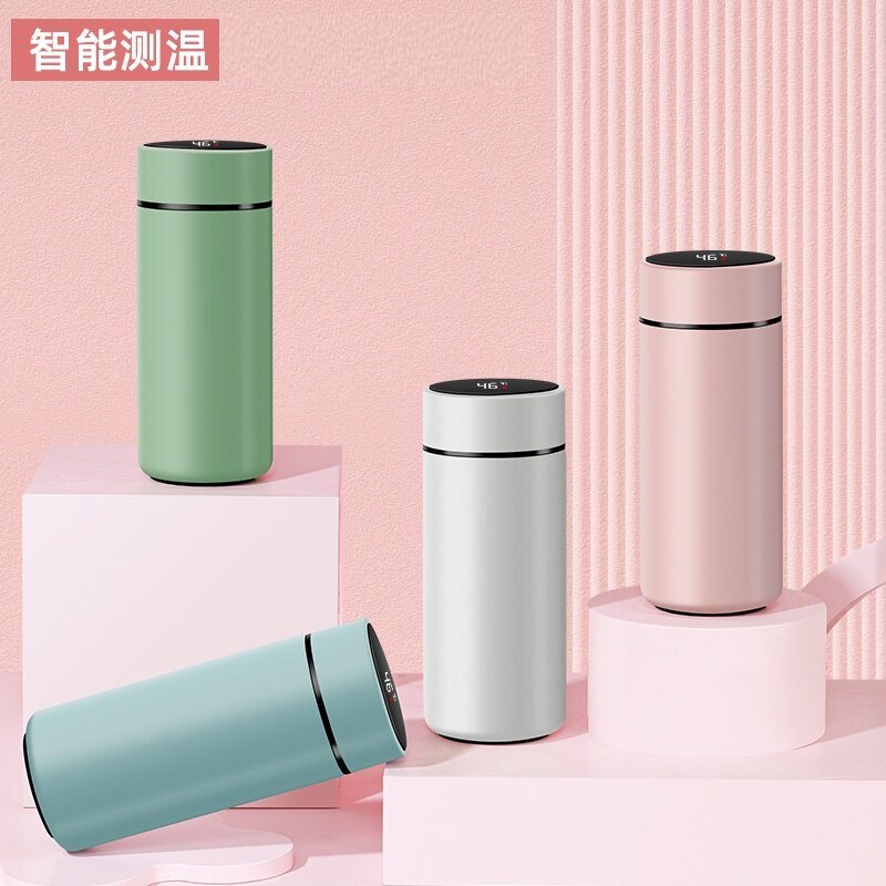 智能显温不锈钢保温杯女学生便携小巧可爱迷你水杯车载泡茶杯子