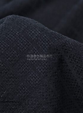 春夏编织格子亚麻棉提花布料黑色袍子西装男女裤子桌布沙发布面料