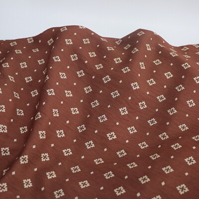多款式夏季清凉透气垂坠棉绸复古印花布料人棉汉服睡衣服装面料