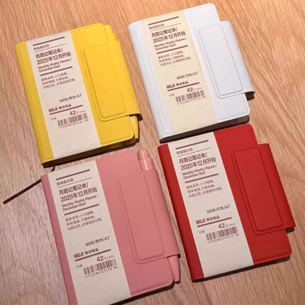 学生无印muji日程本2026手账本随身本迷你计划A7本子少女心ins风