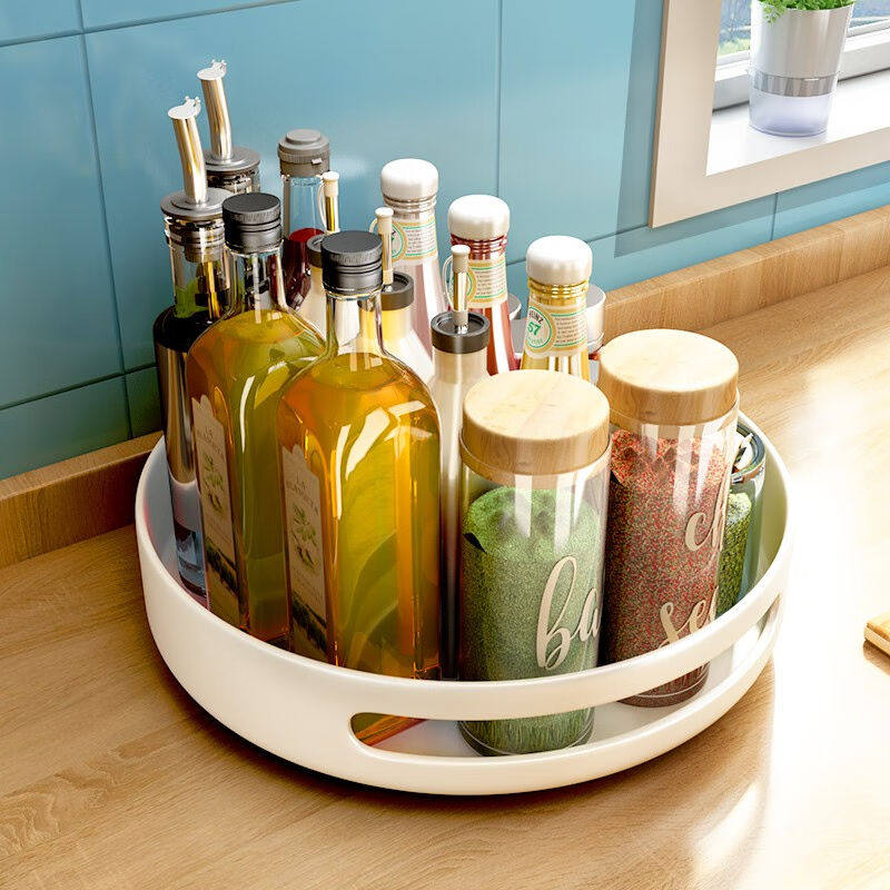 帅仕厨房置物架旋转调料架台面调料盒佐料瓶调味品调料瓶收纳架托