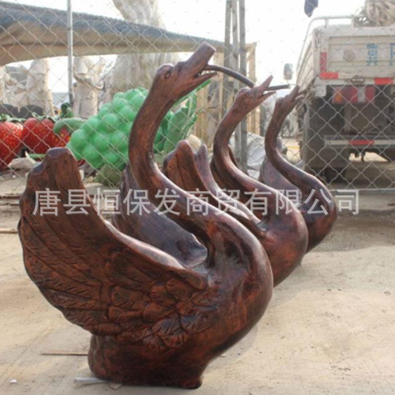 铸铜天鹅喷水喷泉铜雕塑摆件小区公园水池景观纯铜天鹅摆件制作