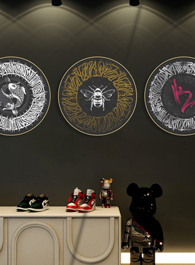 刺青纹绣店发光挂画复古纹身图腾