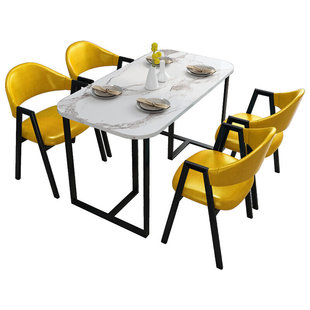 北欧小户型简约餐桌椅组合快餐休闲奶茶甜品店咖啡厅网红洽谈桌椅