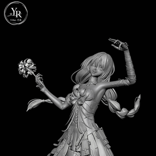 《鸣潮》弗洛洛白膜1/6比例 定制gk白模 手办白模 GK系列