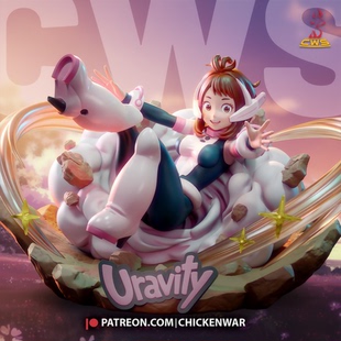 丽日御茶子1/6 1/12比例 gk白模 手办白模人物手办 树脂GK系列