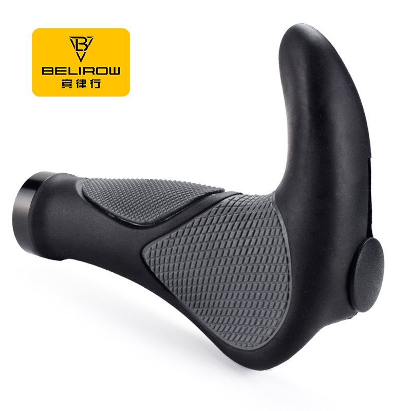 山地自行车手把套橡胶折叠单车副把手通用握把牛角手柄套装备配件
