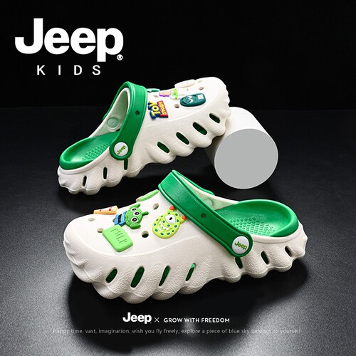 jeep/儿童软底防滑洞洞鞋