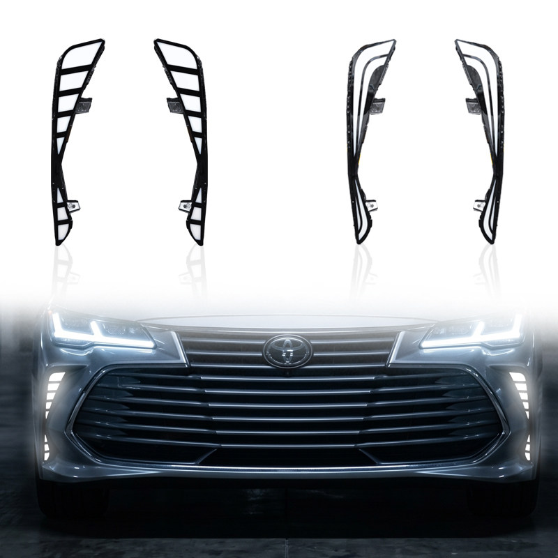 适用于19-26款丰田亚洲龙日行灯雾灯框改装专用LED日间行车转向灯