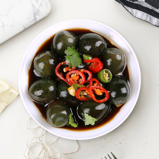 神丹鹌鹑小皮蛋24枚变蛋无铅松花溏心酒店饭店特色凉拌菜食材