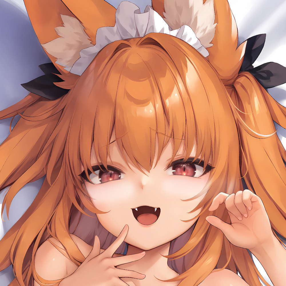 C104画师ZT原创小狐狸雌小鬼狐耳兽娘游戏动漫二次元周边等身抱枕