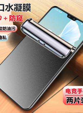 适用vivo s12/s16pro水凝膜s17/s18防指纹S50/s10pro防窥s7t磨砂膜s30Promini抗反光s20高清s15e防蓝光手机膜