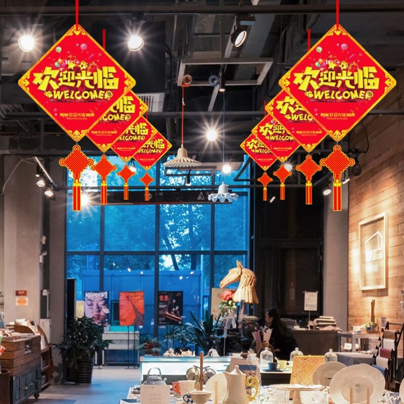 厂家五一劳动节装饰店面场景布置挂件店铺51氛围装饰挂饰商场超市