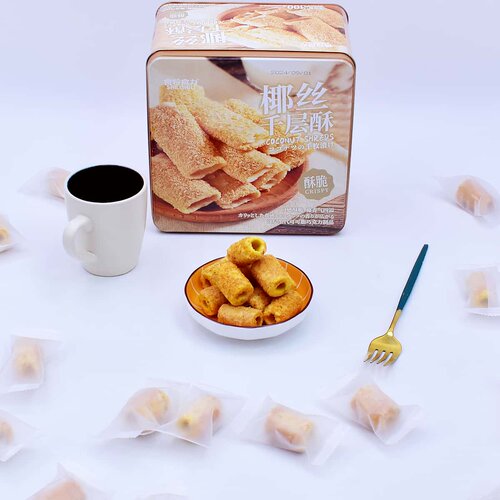 食粒食力椰丝千层酥卷酥饼干零食