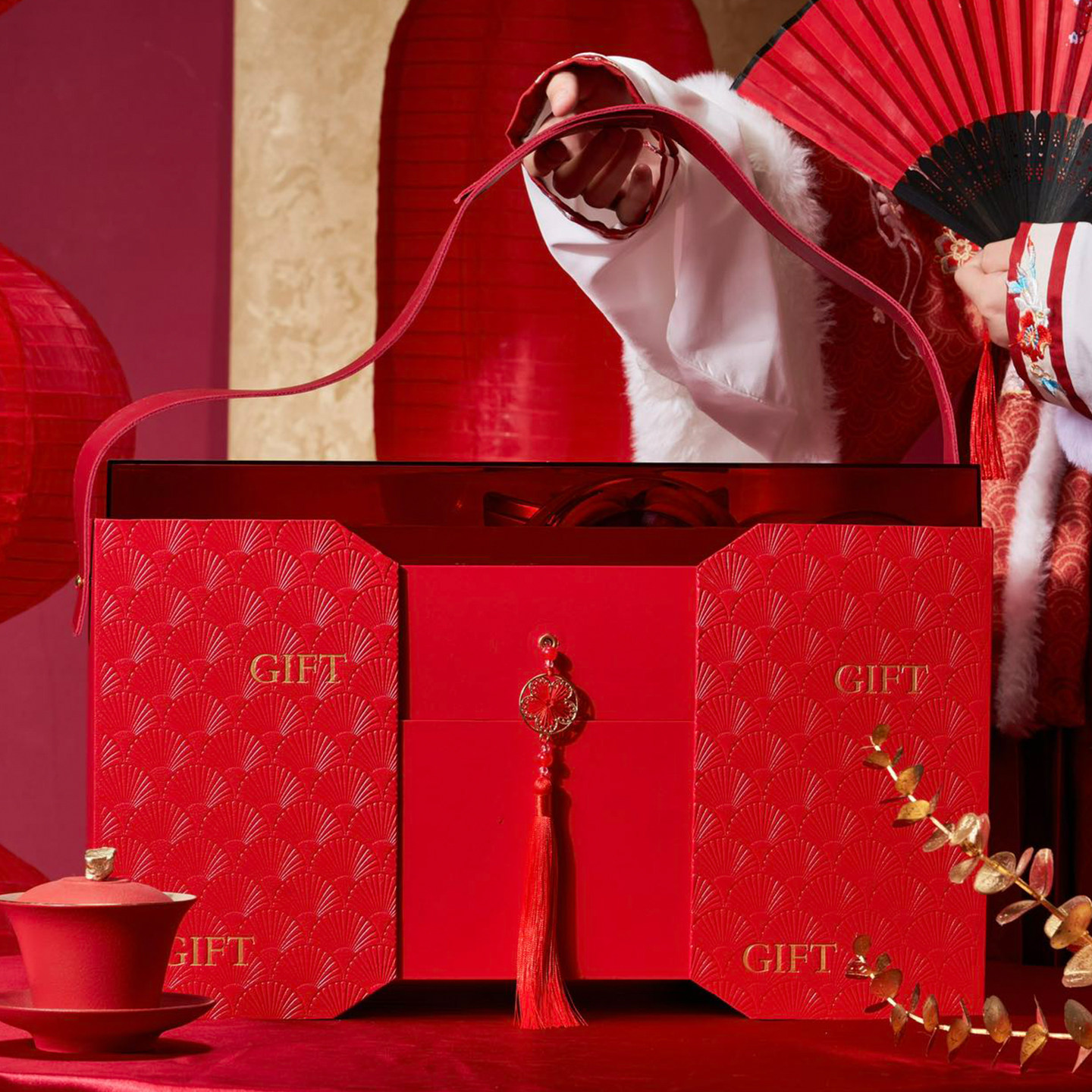 春日喜呈2026年货大礼包春节年货礼盒高档伴手礼品整箱E亿马当先,零食/坚果/特产,坚果礼盒,淘宝优惠券,粉丝福利购,淘宝优惠卷