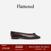 Flattered 新品 Bodil女士羊皮手工芭蕾舞鞋 通勤圆头平底浅口单鞋