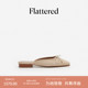 单鞋 平底穆勒鞋 Malva女士羔羊皮手工蝴蝶结包头凉拖鞋 Flattered
