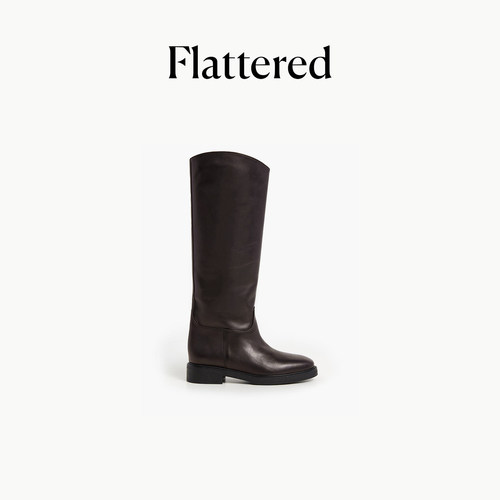 Flattered Florentine显瘦真皮长筒骑士靴美拉德靴子女款2026新款