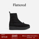 新款 Flattered Amelia西部靴女牛皮毛一体厚底雪地靴加绒短靴棉鞋