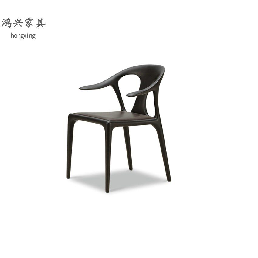 北美黑胡桃木传世餐椅约现代餐桌椅组合书桌椅意式靠背北欧实木