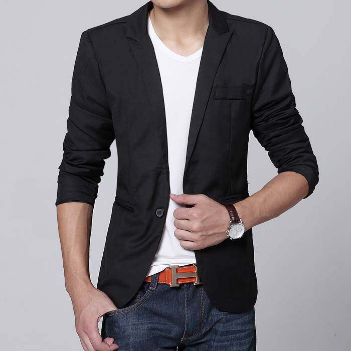 西装男士外套2018新款韩版潮修身薄款上衣青少年休闲帅气小西服男