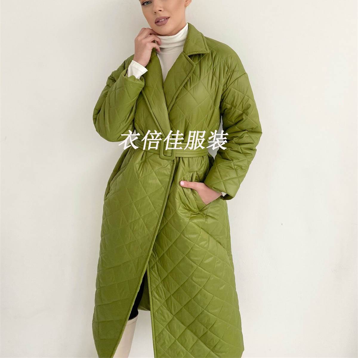 women's new warm cotton padded jacket long coat coat