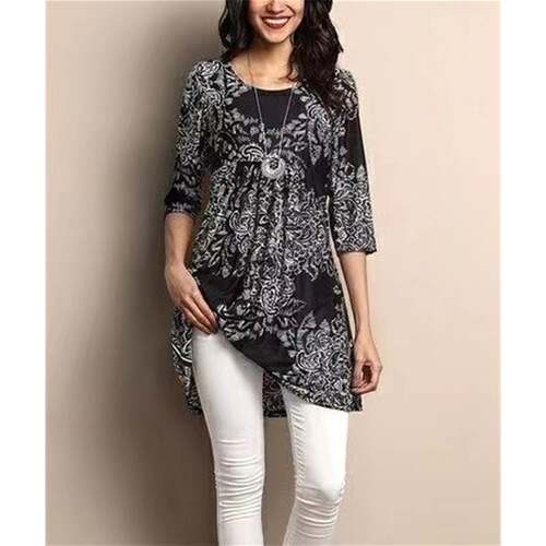 S-5XL summer women dresses casual print ladies skirt显瘦女裙