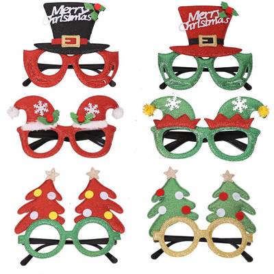 圣诞眼镜Christmas Children's glasses Xmas Cartoon kids gifts
