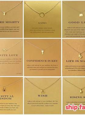 Gold Color Key Circle Necklace For Women fashion couple gift