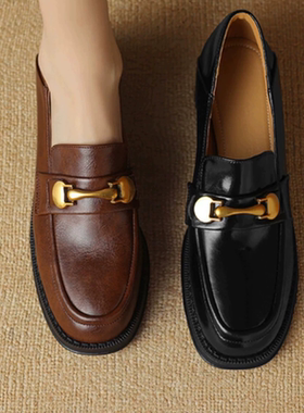 断码特价。3厘米乐福鞋牛皮9678