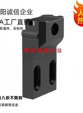 AMT52-QPC-12传感器夹侧面感应传感器夹 尼龙材质 黑色怡合达同款