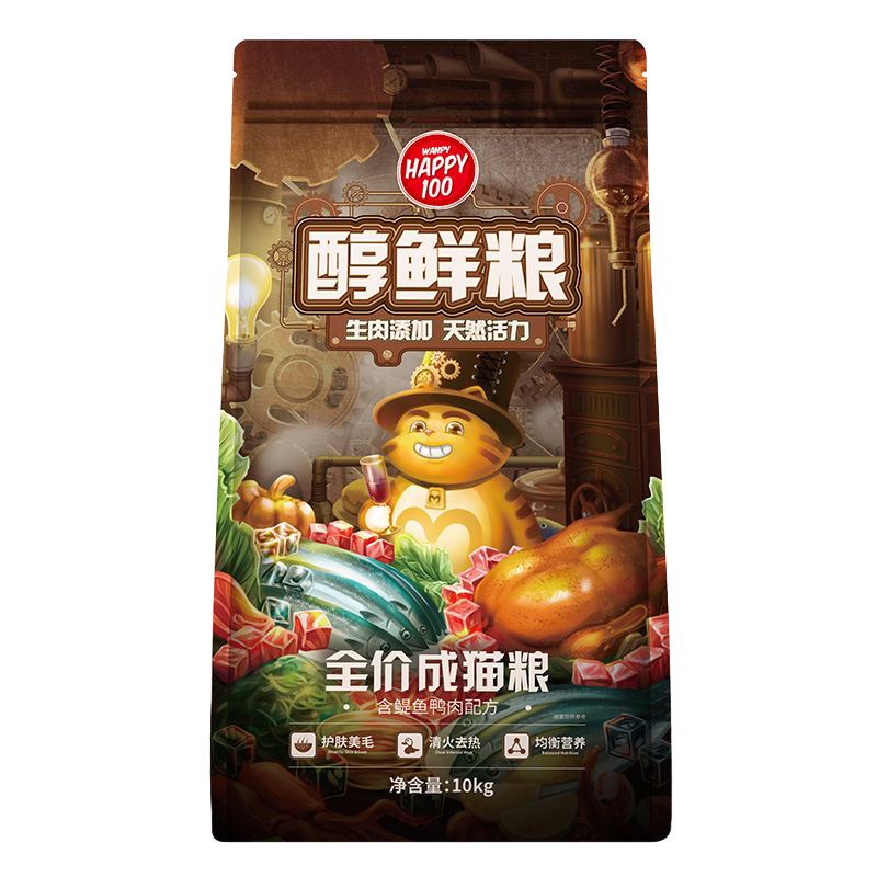 顽皮醇鲜猫粮10kg成猫