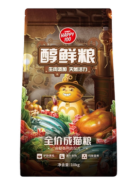 顽皮醇鲜猫粮10kg成猫