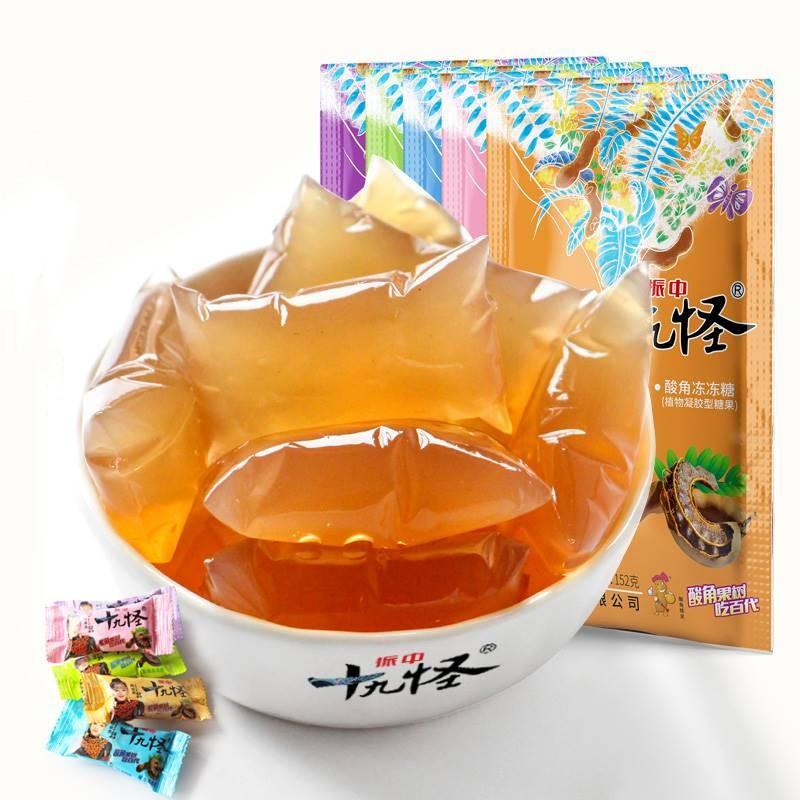 云南十八怪果冻十九怪酸角冻各地特产小吃零食糕糖孕妇152g*10包