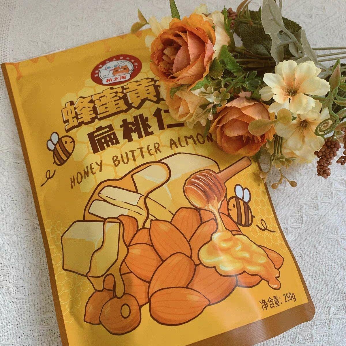 哈哈淘蜂蜜黄油扁桃仁巴旦木仁农场平替网红同款坚果仁