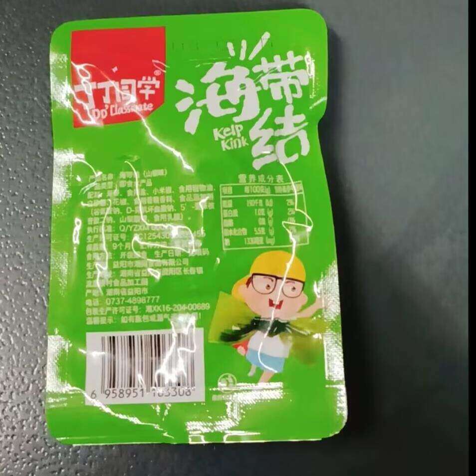 丁丁同学酸辣海带结开袋即食休闲解馋零食爽口下饭菜袋装辣味麻辣