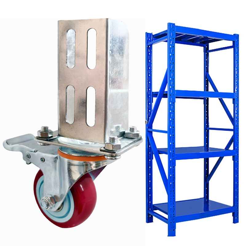 永戈多层货架大承重聚氨酯万向轮