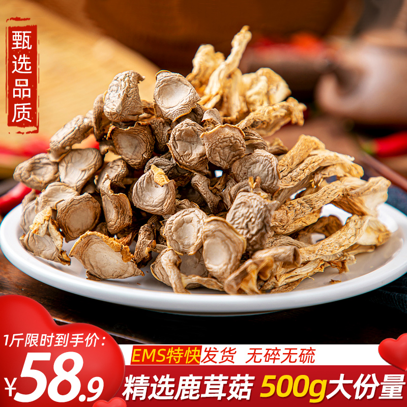 鹿茸菇干货500g干食用菌