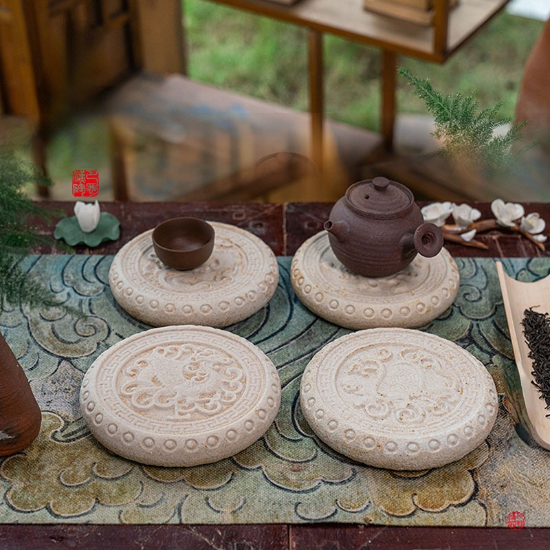巴蜀汉陶吸水杯垫壶承茶宠仿汉石茶台茶室中式商务家用茶盘干泡台,餐饮具,茶盘,淘宝优惠券,粉丝福利购,淘宝优惠卷