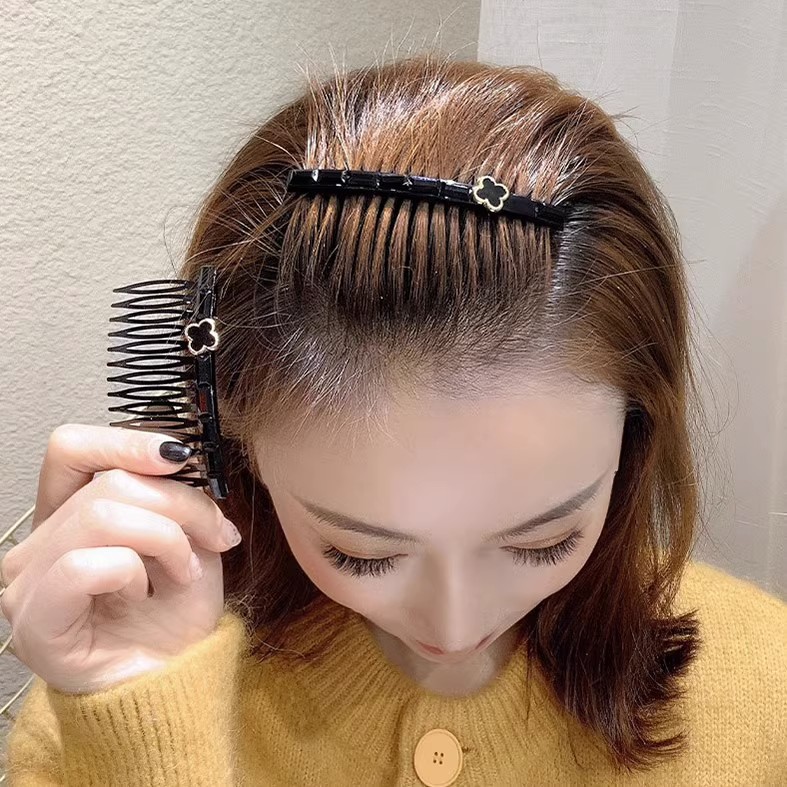 刘海倒插梳前额插梳成人后脑勺碎发整理神器梳插女发卡2025新款