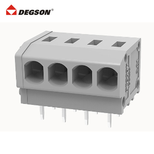 DEGSON高正高松弹簧式PCB接线端子台针座DG235W-3.81-04P-11-00AH