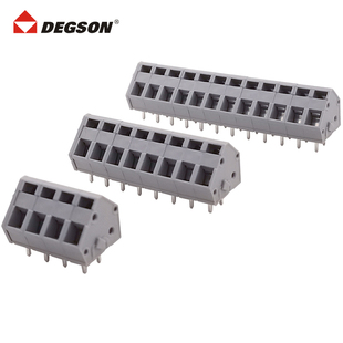 DEGSON高松5.0mm斜面弹簧式PCB焊板针座DG245/ZFKDS1.5C/236-403